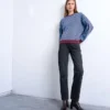 Jeans droit taille mi-haute Tsrunway