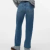 Jeans droit à taille mi-haute Vmallison
