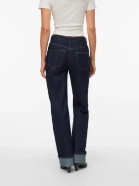 Jeans droit à taille mi-haute Vmallison