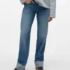 Jeans droit à taille mi-haute Vmallison