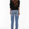 Jeans droit taille moyenne Topshop