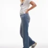 Jeans droit taille moyenne Topshop