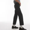Jeans droit taille moyenne Topshop