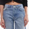 Jeans droit taille moyenne Topshop
