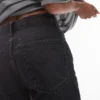 Jeans droit taille moyenne Topshop