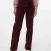 Jeans en velours côtelé taille haute et coupe large Vmtessa