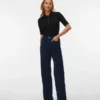 Jeans en velours côtelé taille haute et coupe large Vmtessa