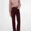 Jeans en velours côtelé taille haute et coupe large Vmtessa