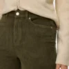 Jeans en velours côtelé taille haute et coupe large Vmtessa