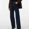 Jeans en velours côtelé taille haute et coupe large Vmtessa