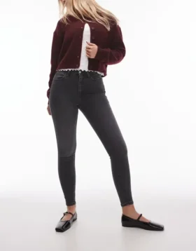 Jeans skinny taille haute Topshop