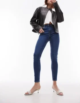 Jeans skinny taille haute Topshop