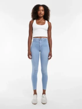 Jeans skinny taille haute Tsjoni