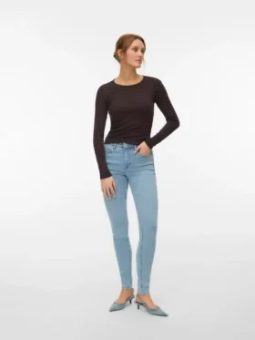 Jeans skinny taille mi-haute Vmpolly