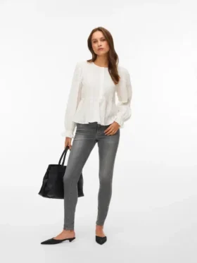 Jeans skinny taille mi-haute Vmpolly