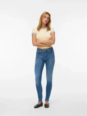 Jeans slim taille mi-haute Vmlux
