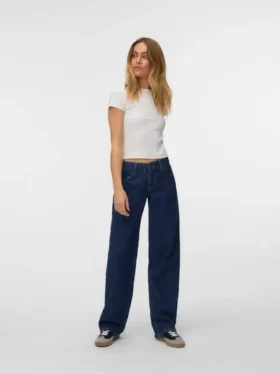 Jeans Snrancy à taille basse et coupe large