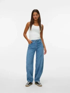 Jeans Snrancy taille haute coupe évasée