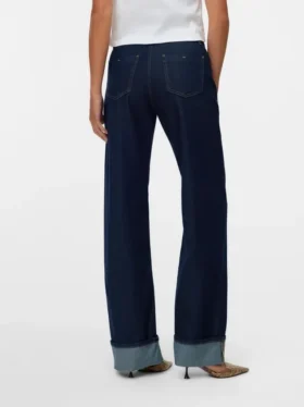 Jeans Snrancy à taille mi-haute et coupe large