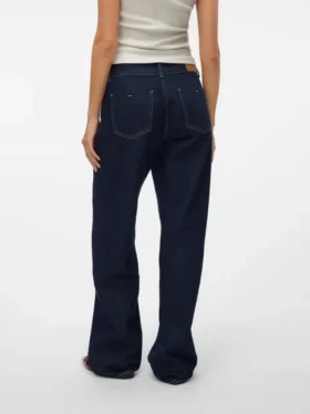 Jeans Snrancy à taille mi-haute et coupe large
