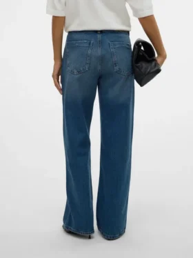 Jeans Snrancy à taille mi-haute et coupe large