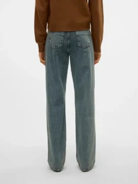 Jeans Snrancy à taille mi-haute et coupe large
