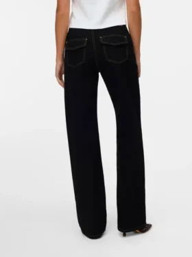 Jeans Snrancy à taille mi-haute et coupe large