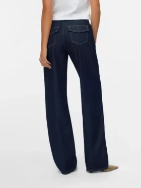 Jeans Snrancy à taille mi-haute et coupe large