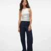 Jeans Snrancy à taille mi-haute et coupe large
