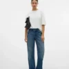 Jeans Snrancy à taille mi-haute et coupe large