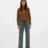 Jeans Snrancy à taille mi-haute et coupe large