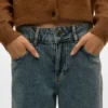 Jeans Snrancy à taille mi-haute et coupe large