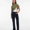 Jeans Snrancy à taille mi-haute et coupe évasée