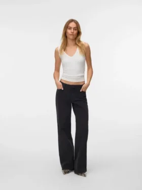 Jeans taille basse à coupe large Vmfaye