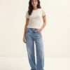 Jeans taille basse coupe large Vmhallie