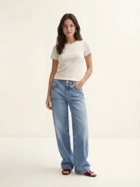 Jeans taille basse coupe large Vmhallie