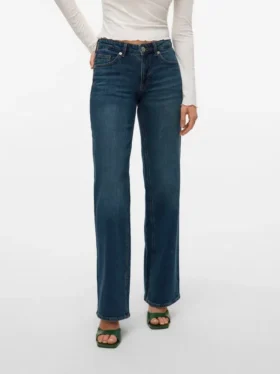 Jeans taille basse à coupe large Vmvanessa