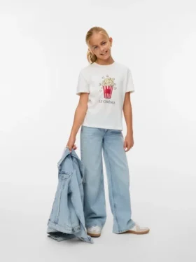Jeans taille basse à coupe large Vmvanessa