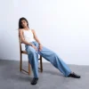 Jeans taille basse et coupe ample Tslowrie