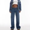 Jeans taille basse à jambes larges Topshop