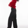 Jeans taille basse à jambes larges Topshop