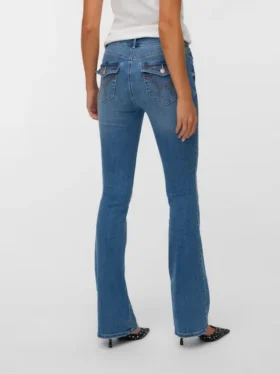 Jeans taille basse évasé Vmcamille