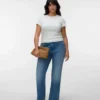 Jeans taille basse évasé Vmcastra