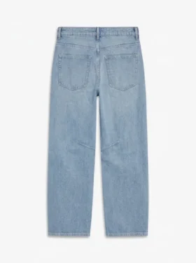 Jeans taille haute coupe Barrel de Tsbarrel
