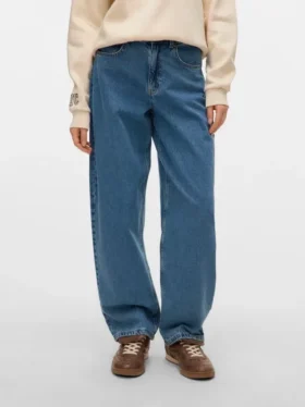 Jeans taille haute coupe « barrel » de Vmestelle