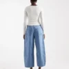 Jeans taille haute coupe « Barrel Fit » de Tsbella