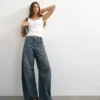 Jeans taille haute coupe Barrel Fit de Tsvea