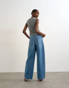 Jeans taille haute coupe Barrel Fit Tsalma