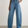 Jeans taille haute coupe Barrel Fit Tsalma