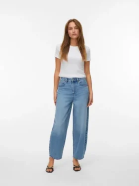 Jeans taille haute coupe « Barrel Fit » Vmbillie